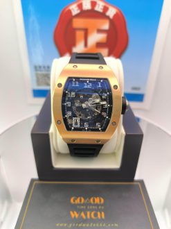 USED RICHARD MILLE 18K ROSE GOLD RM010 UBBER STRAP RM010 AH RG
