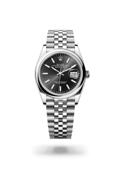 36mm 勞力士 ROLEX DATEJUST 126200-0003 羅馬字黑色珠帶