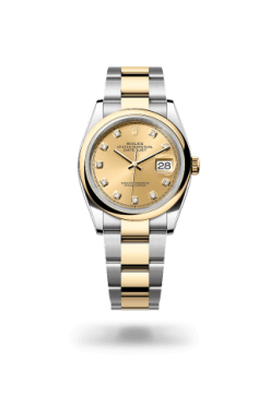 36mm 勞力士 ROLEX DATEJUST 126203-0018 鑲鑽香檳色
