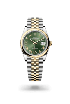 36mm 勞力士 ROLEX DATEJUST 126203-0025 羅馬字薄荷綠色珠帶
