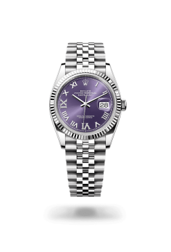 36mm ROLEX DATEJUST 126234-0021 Roman Purple Jubilee