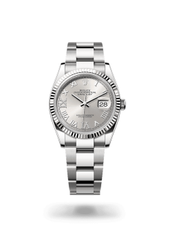 36mm ROLEX DATEJUST 126234-0030 Roman Silver