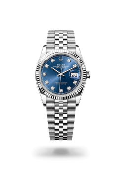 36mm ROLEX DATEJUST 126234-0037 Bright Blue Jubilee