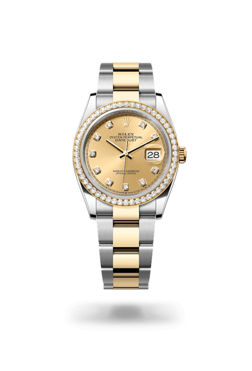 36mm 勞力士 ROLEX DATEJUST 126283rbr-0004 外圈鑽鑲鑽香檳色