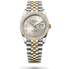 36mm 勞力士 ROLEX DATEJUST 126283rbr-0017 外圈鑽羅馬數字銀色珠帶