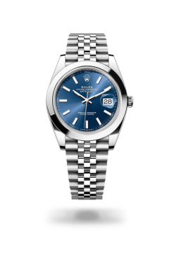 41mm ROLEX DATEJUST 126300-0002 Bright Blue Jubilee