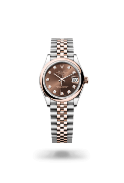 31mm 勞力士 ROLEX DATEJUST 278241-0028 鑲鑽巧克力色珠帶