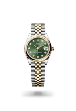 31mm 勞力士 ROLEX DATEJUST 278243-0030 鑲鑽橄欖綠色珠帶