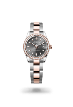 31mm 勞力士 ROLEX DATEJUST 278381rbr-0017 外圈鑲鑽灰色