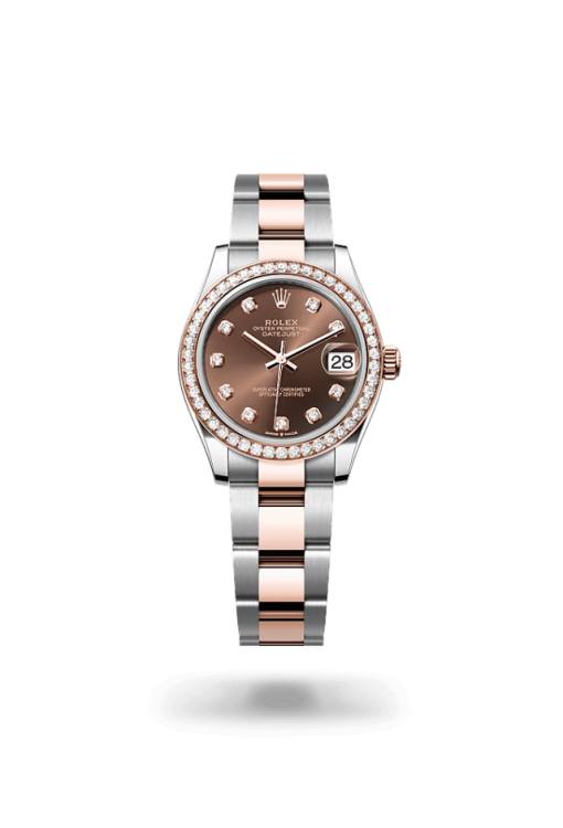 31mm 勞力士 ROLEX DATEJUST 278381rbr-0027 外圈鑲鑽巧克力色