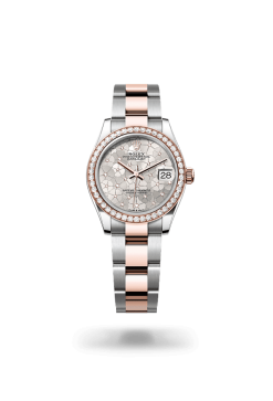 31mm 勞力士 ROLEX DATEJUST 278381rbr-0031 外圈鑲鑽銀色花朵圖案