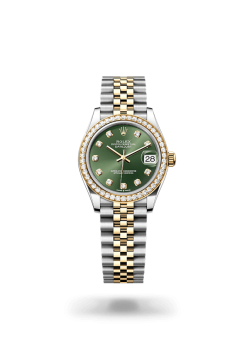 31mm 勞力士 ROLEX DATEJUST 278381rbr-0030 外圈鑲鑽羅馬字銀色珠帶
