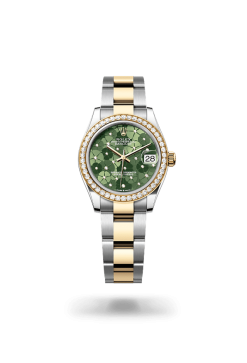 31mm 勞力士 ROLEX DATEJUST 278381rbr-0031 外圈鑲鑽銀色花朵圖案