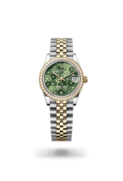 31mm 勞力士 ROLEX DATEJUST 278381rbr-0032 外圈鑲鑽銀色花朵圖案珠帶