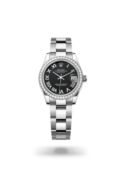31mm 勞力士 ROLEX DATEJUST 278384rbr-0001 外圈鑲鑽羅馬字黑色