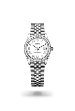 31mm 勞力士 ROLEX DATEJUST 278384rbr-0014外圈鑲鑽羅馬字白色珠帶