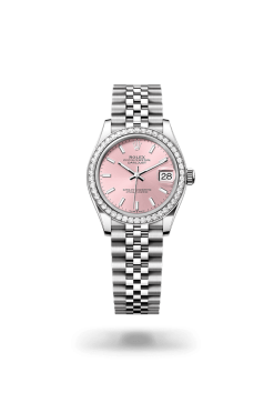 31mm 勞力士 ROLEX DATEJUST 278384rbr-0018外圈鑲鑽粉紅色珠帶