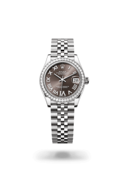31mm 勞力士 ROLEX DATEJUST 278384rbr-0032外圈鑲鑽羅馬字灰色珠帶