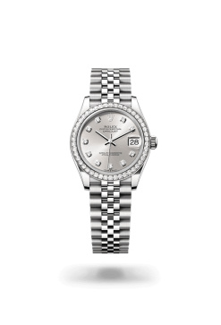 31mm 勞力士 ROLEX DATEJUST 278384rbr-0034外圈鑲鑽銀色珠帶