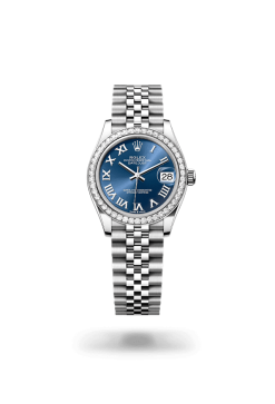 31mm 勞力士 ROLEX DATEJUST 278384rbr-0037外圈鑲鑽羅馬字藍色