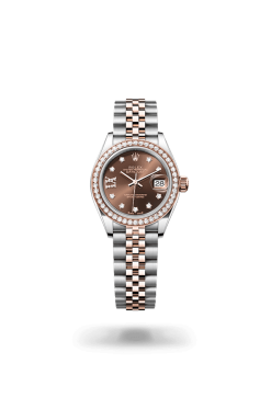 28mm 勞力士 ROLEX LADY-DATEJUST 279381rbr-0003 星鑽巧克力色珠帶