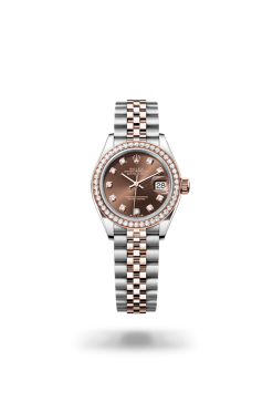 28mm 勞力士 ROLEX LADY-DATEJUST 279381rbr-0011 鑲鑽巧克力色珠帶