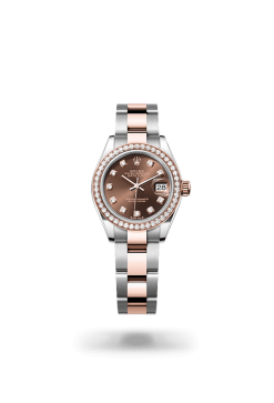 28mm 勞力士 ROLEX LADY-DATEJUST 279381rbr-0012 鑲鑽巧克力色