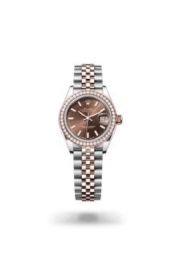 28mm 勞力士 ROLEX LADY-DATEJUST 279381rbr-0017 巧克力色珠帶