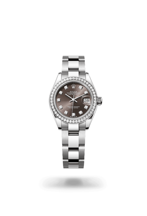 28mm 勞力士 ROLEX LADY-DATEJUST 279384rbr-0018 鑲鑽灰色