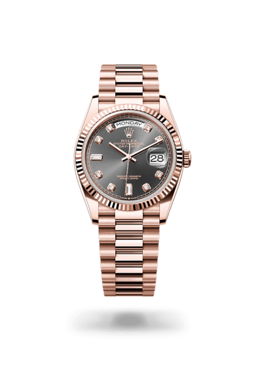 36mm ROLEX DAY-DATE 128235-0050 GREY
