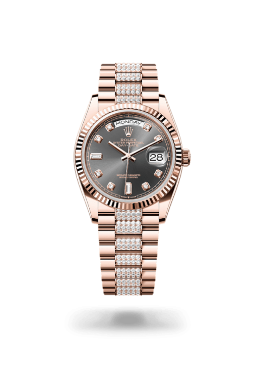 36mm ROLEX DAY-DATE 128235-0051 GREY