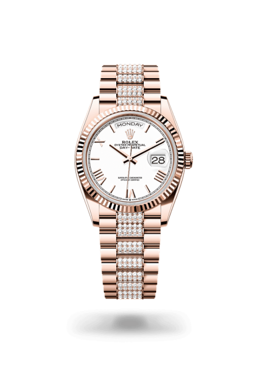 36mm ROLEX DAY-DATE 128235-0071 WHITE