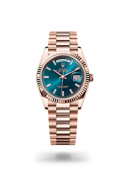 36mm ROLEX DAY-DATE 128235-0085 BLUE
