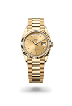 36mm 勞力士 ROLEX DAY-DATE 128238-0045 香檳金