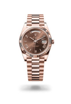 40mm 勞力士 ROLEX DAY-DATE 228235-0002 羅馬字巧克力色
