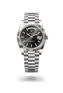 40mm 勞力士 ROLEX DAY-DATE 228236-0004 鑲鑽亮黑色