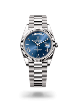 40mm 勞力士 ROLEX DAY-DATE 228236-0007 藍色羅馬字