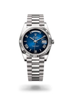40mm 勞力士 ROLEX DAY-DATE 228239-0076 漸變藍色羅馬字